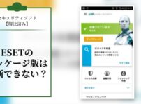 【解決済み】セキュリティソフトEsetはパッケージ版だと更新できない？！